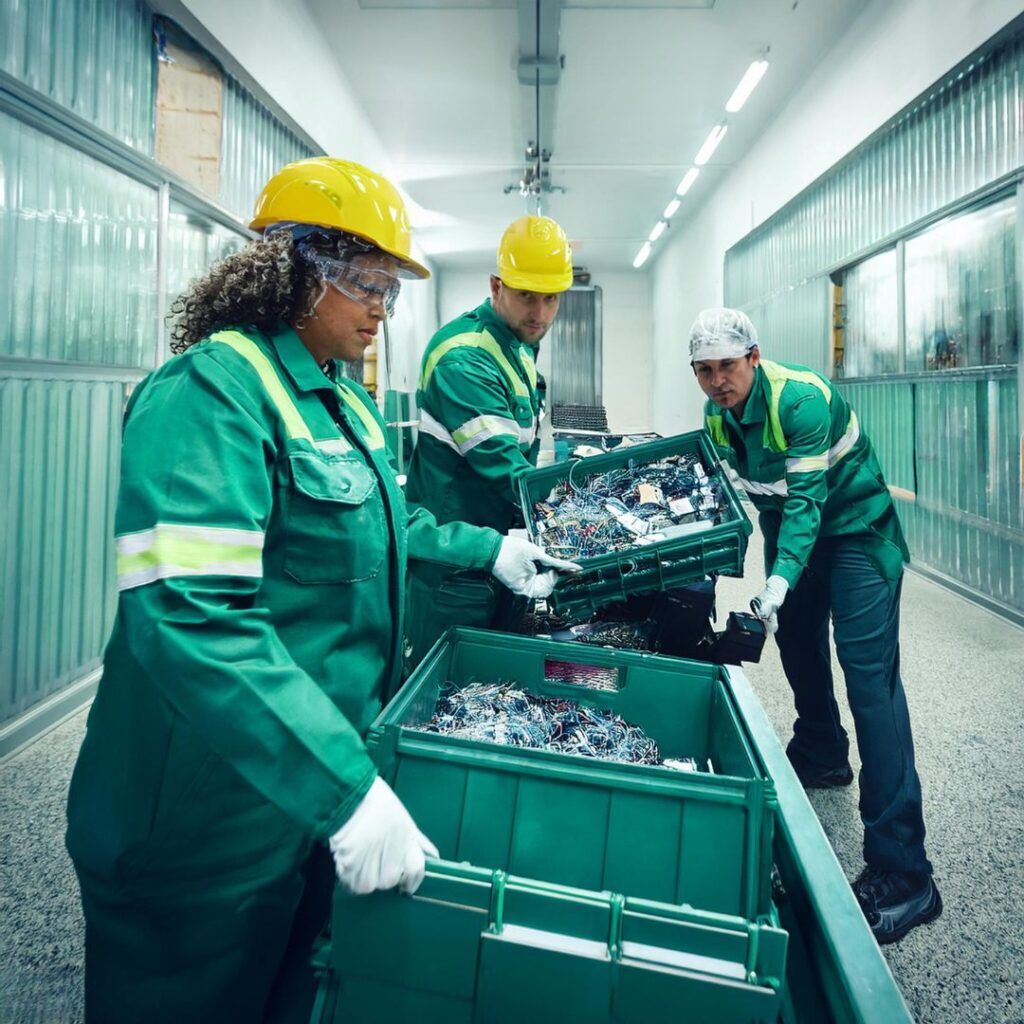 Recolección domiciliaria y empresarial de residuos de aparatos eléctricos y electrónicos (RAEE).