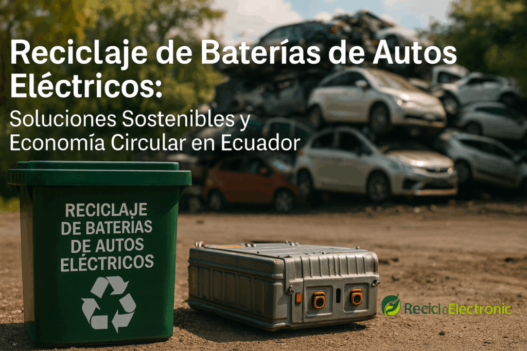 Reciclaje de Baterías de Autos Eléctricos: Soluciones Sostenibles y Economía Circular en Ecuador