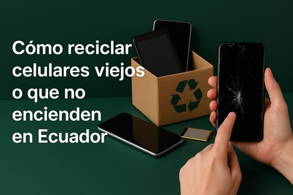 Cómo reciclar celulares viejos o que no encienden en Ecuador