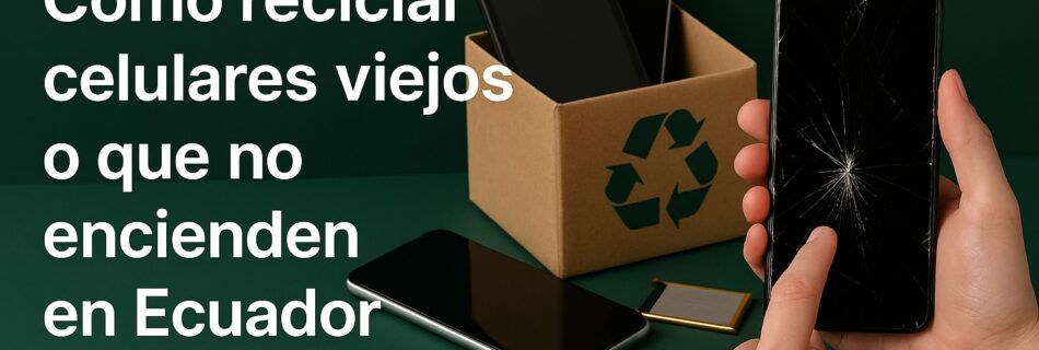 Cómo reciclar celulares viejos o que no encienden en Ecuador