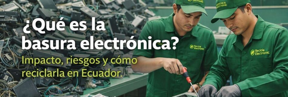 ¿Qué es la basura electrónica? Impacto, riesgos y cómo reciclarla correctamente en Ecuador