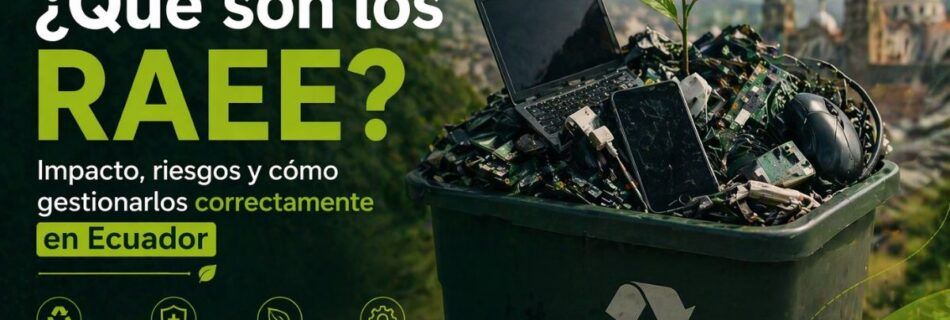 ¿Qué son los RAEE? Impacto, riesgos y cómo gestionarlos correctamente en Ecuador